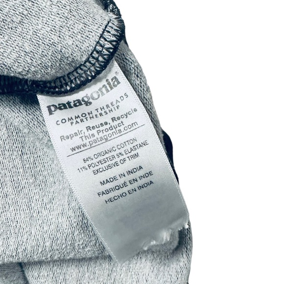 Patagonia Line Logo Midweight Organic Cotton Pullover Hoodie Men medium mountain - Picture 5 of 6